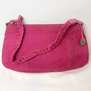 The Sak Fuchsia Woven Shoulder Bag